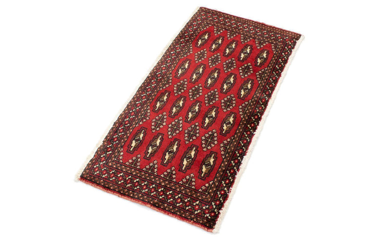 Tapis de couloir Tapis Turkaman - 100 x 50 cm - rouge