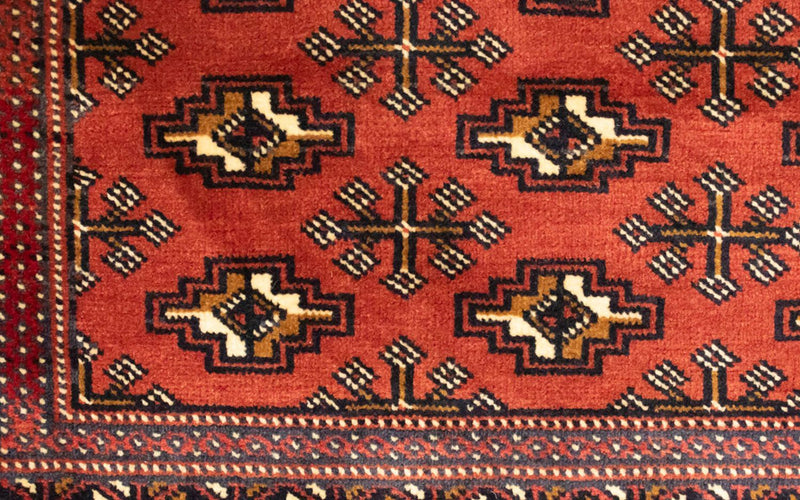 Tapis de couloir Tapis Turkaman - 100 x 50 cm - rouge