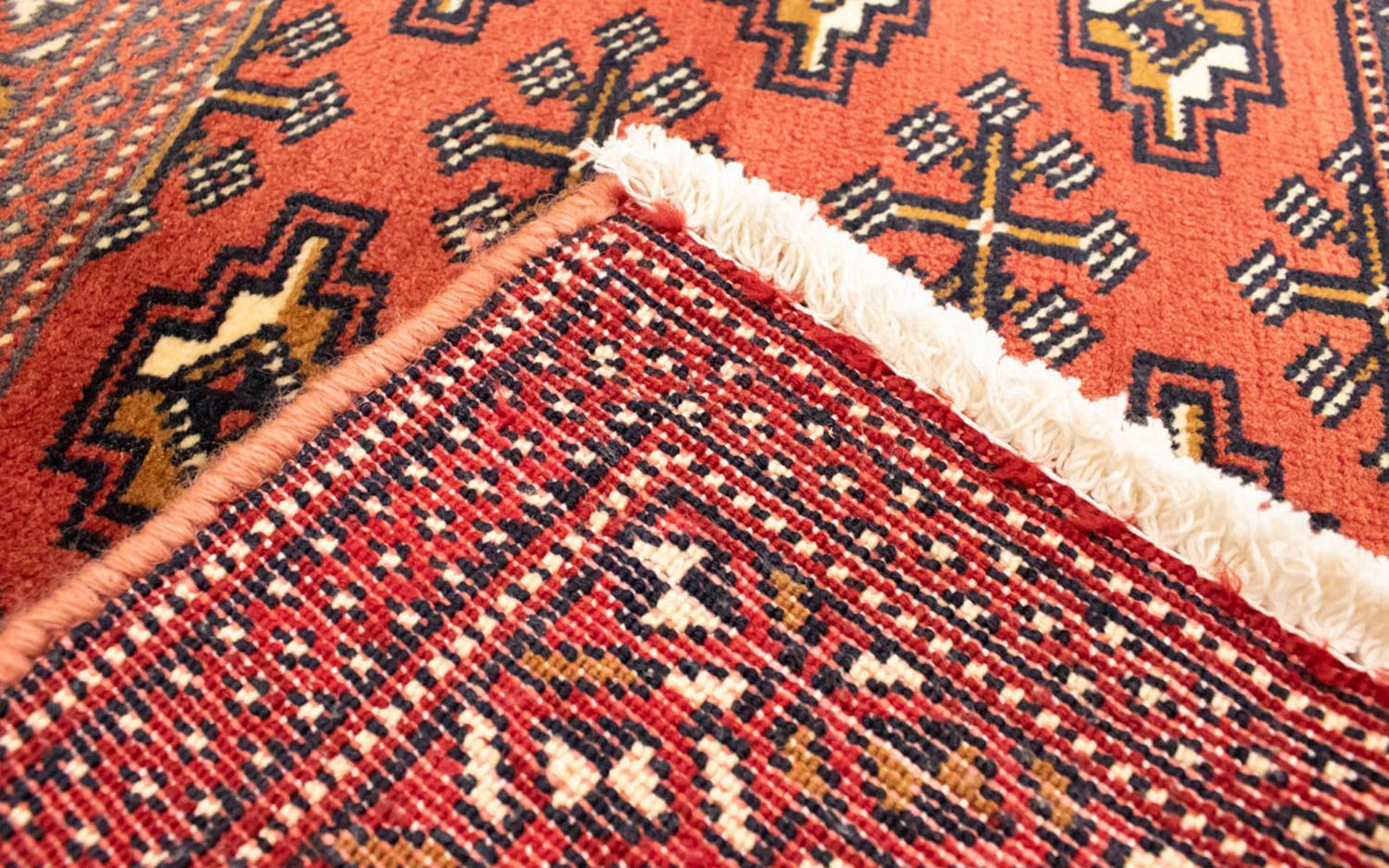 Tapis de couloir Tapis Turkaman - 100 x 50 cm - rouge