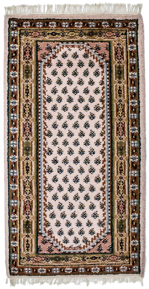 Tapis en laine - 137 x 74 cm - beige