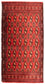 Tapis de couloir Tapis Turkaman - 100 x 50 cm - rouge