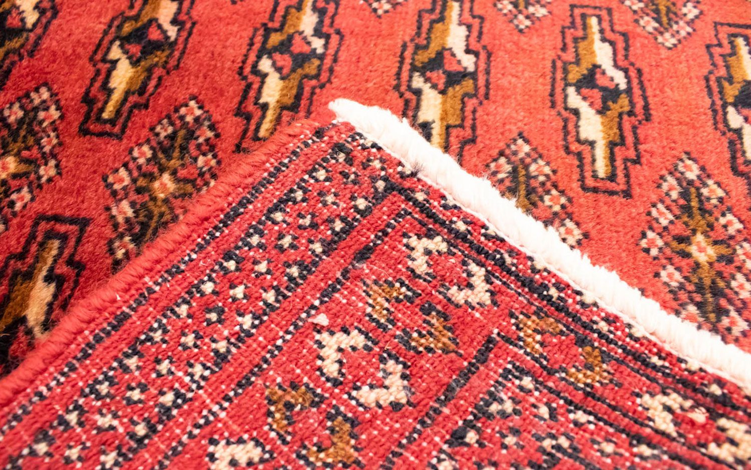 Tapis de couloir Tapis Turkaman - 100 x 50 cm - rouge