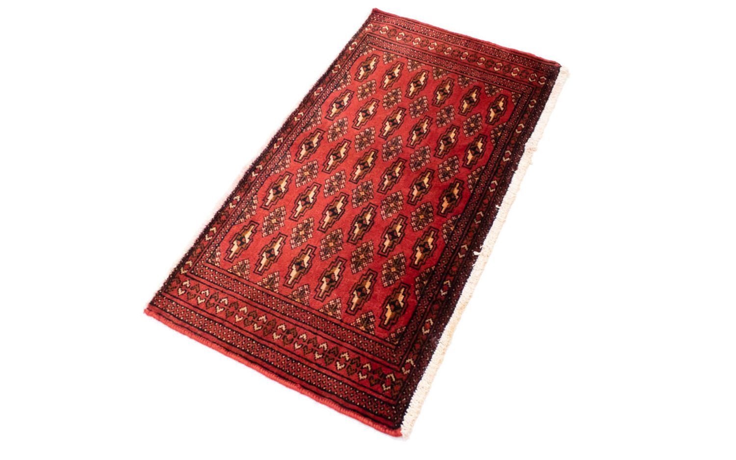 Tapis de couloir Tapis Turkaman - 100 x 50 cm - rouge