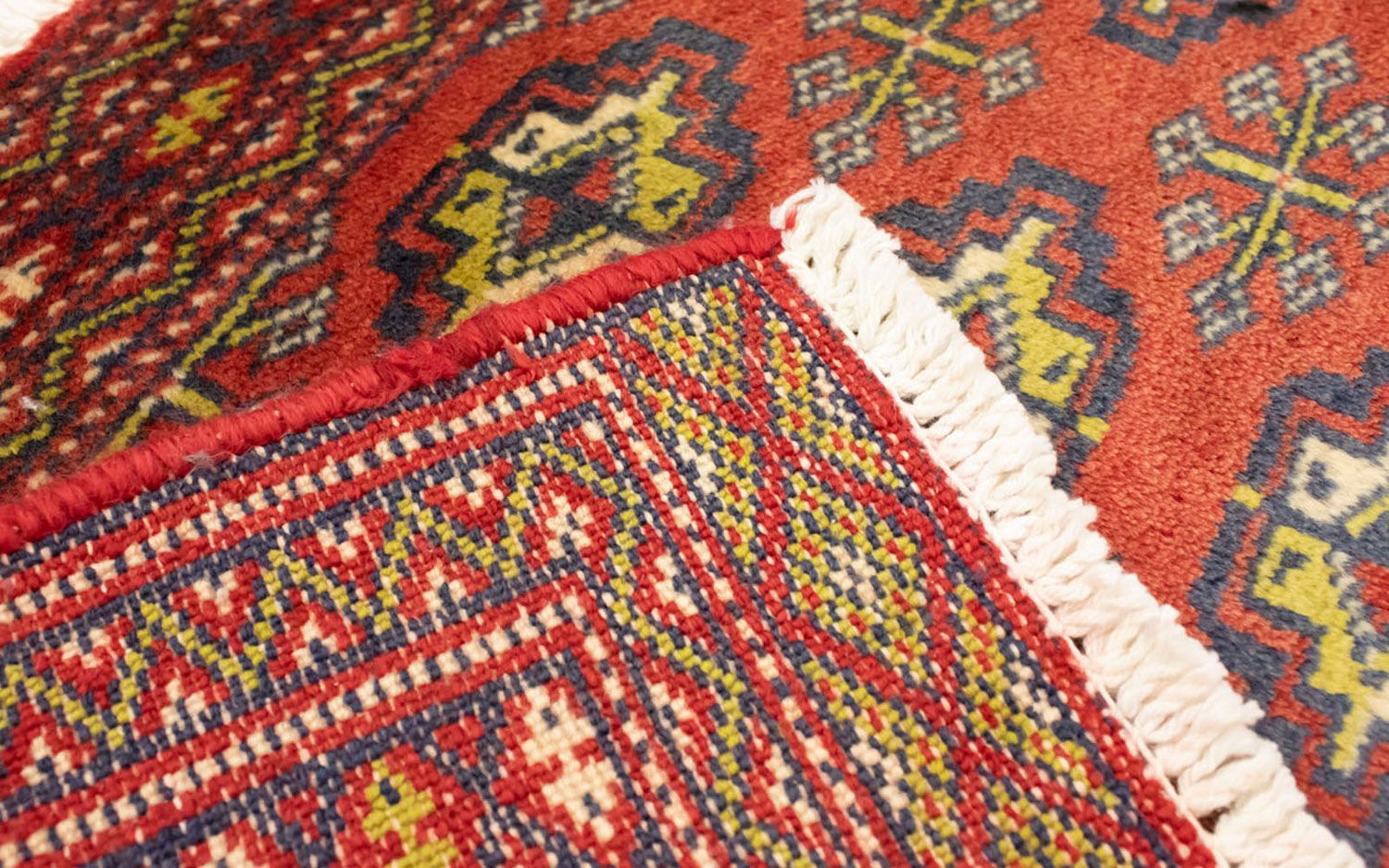 Tapis de couloir Tapis Turkaman - 100 x 50 cm - rouge