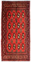 Tapis de couloir Tapis Turkaman - 100 x 50 cm - rouge