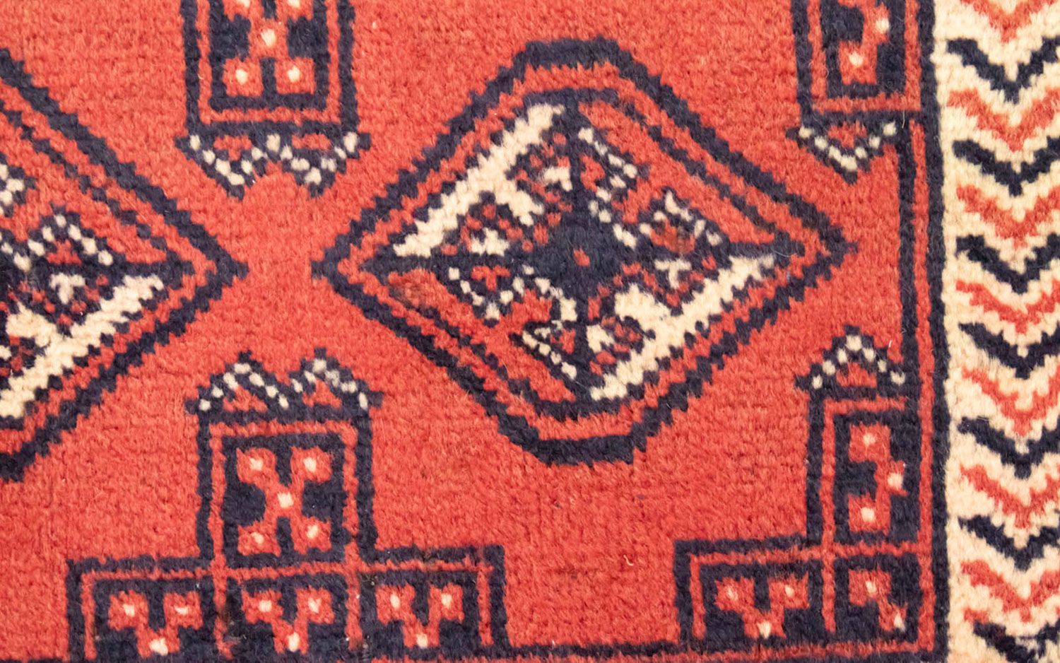 Tapis de couloir Tapis Turkaman - 100 x 50 cm - rouge