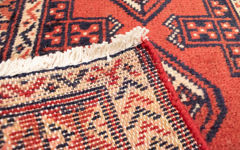 Tapis de couloir Tapis Turkaman - 100 x 50 cm - rouge