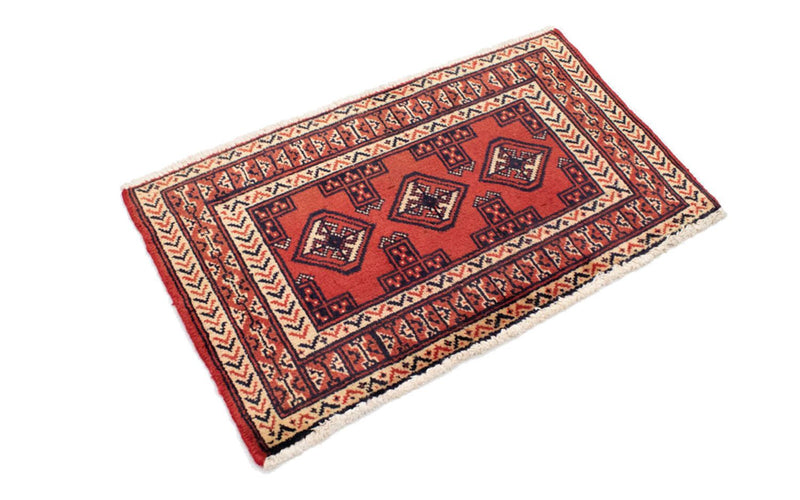 Tapis de couloir Tapis Turkaman - 100 x 50 cm - rouge