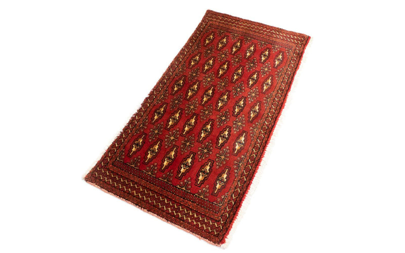 Tapis de couloir Tapis Turkaman - 100 x 50 cm - rouge