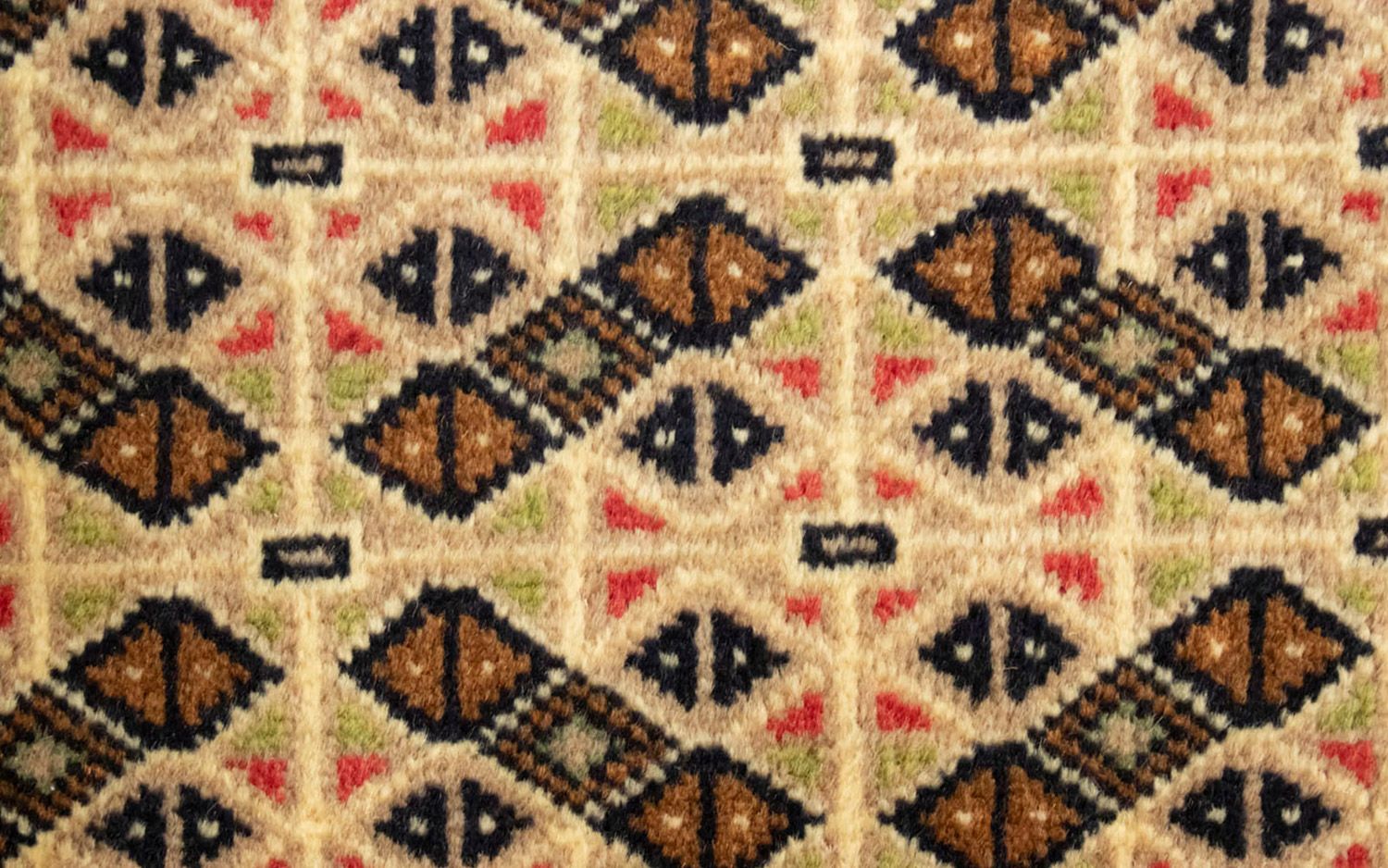 Tapis de couloir Tapis Turkaman - 100 x 50 cm - beige