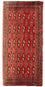 Tapis de couloir Tapis Turkaman - 100 x 50 cm - rouge