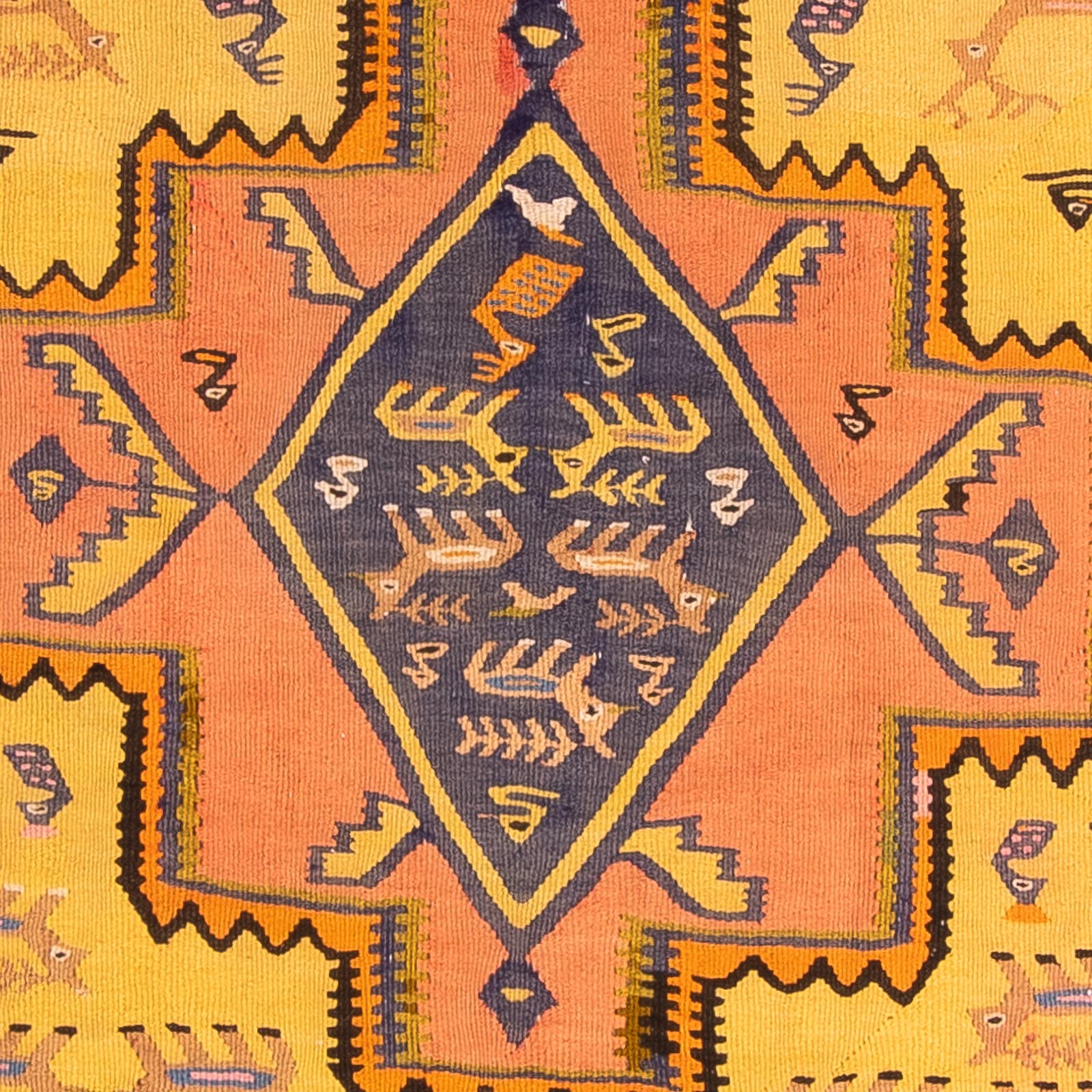 Tapis de couloir Tapis Kelim - Vieux - 280 x 147 cm - multicolore