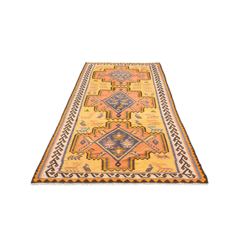 Tapis de couloir Tapis Kelim - Vieux - 280 x 147 cm - multicolore