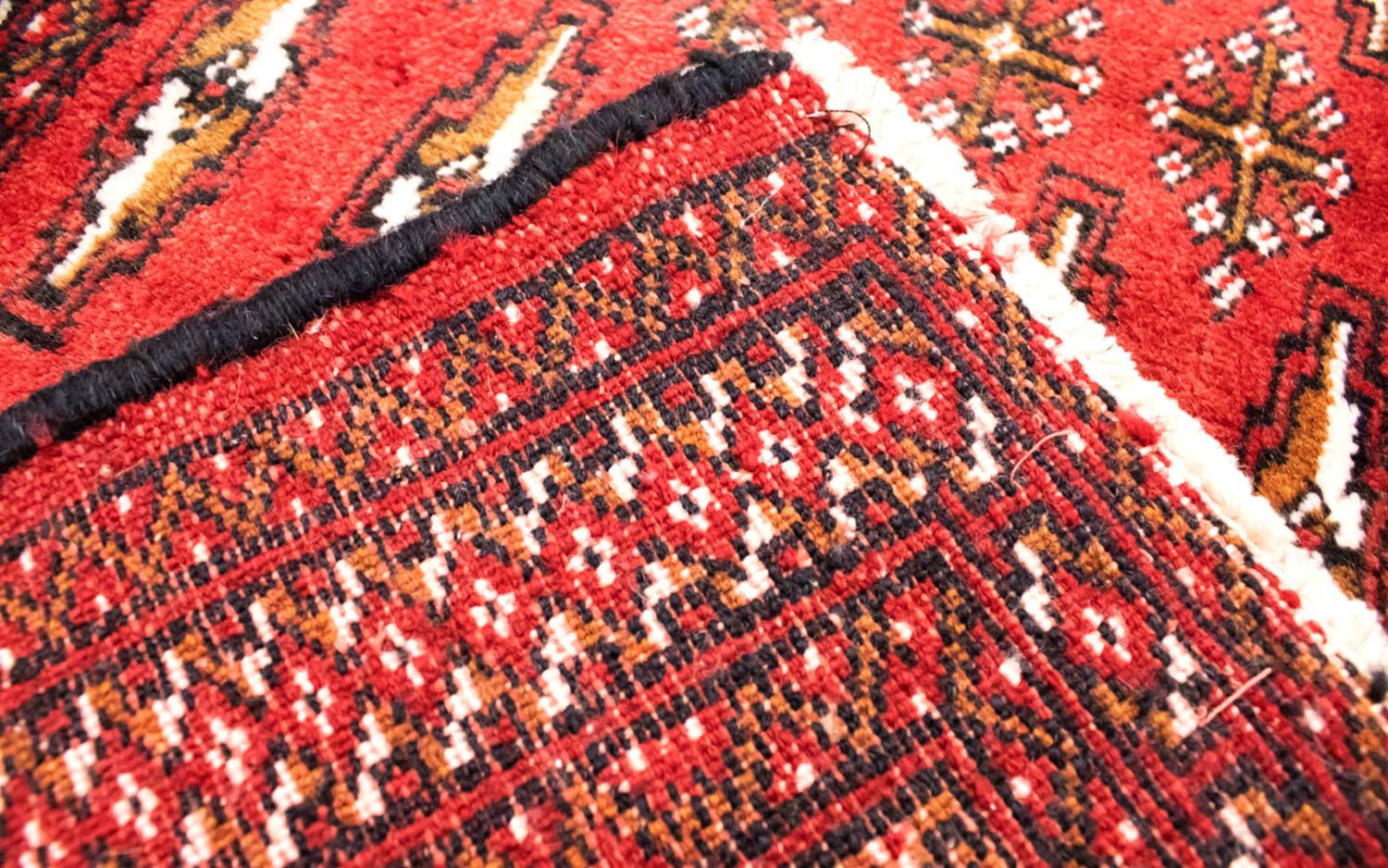 Tapis de couloir Tapis Turkaman - 100 x 50 cm - rouge