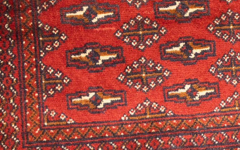 Tapis de couloir Tapis Turkaman - 100 x 50 cm - rouge