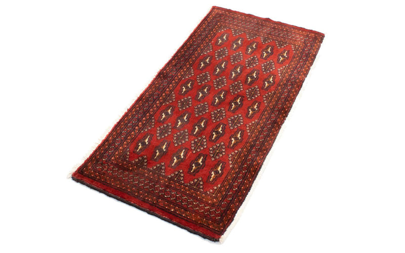 Tapis de couloir Tapis Turkaman - 100 x 50 cm - rouge