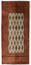 Tapis de couloir Tapis Turkaman - 100 x 50 cm - rouge