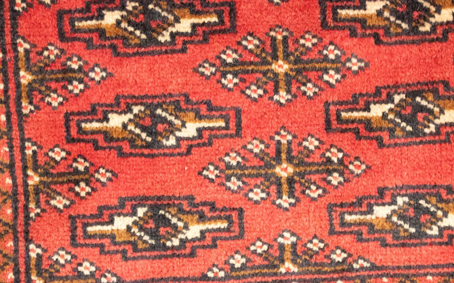 Tapis de couloir Tapis Turkaman - 100 x 50 cm - rouge