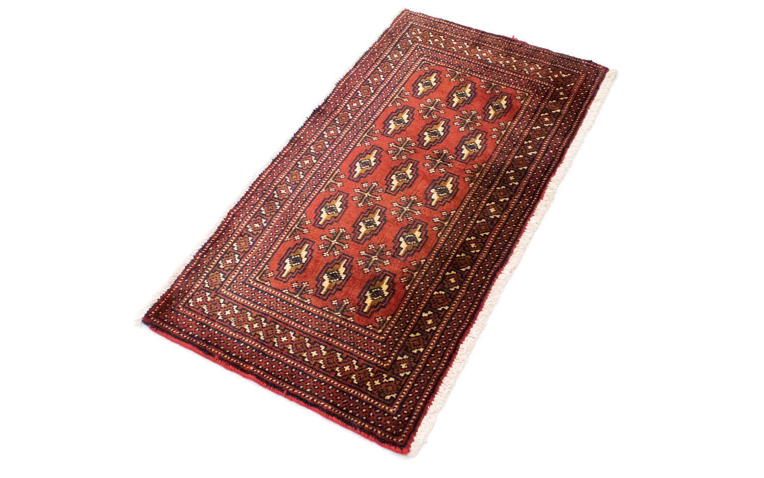 Tapis de couloir Tapis Turkaman - 100 x 50 cm - rouge