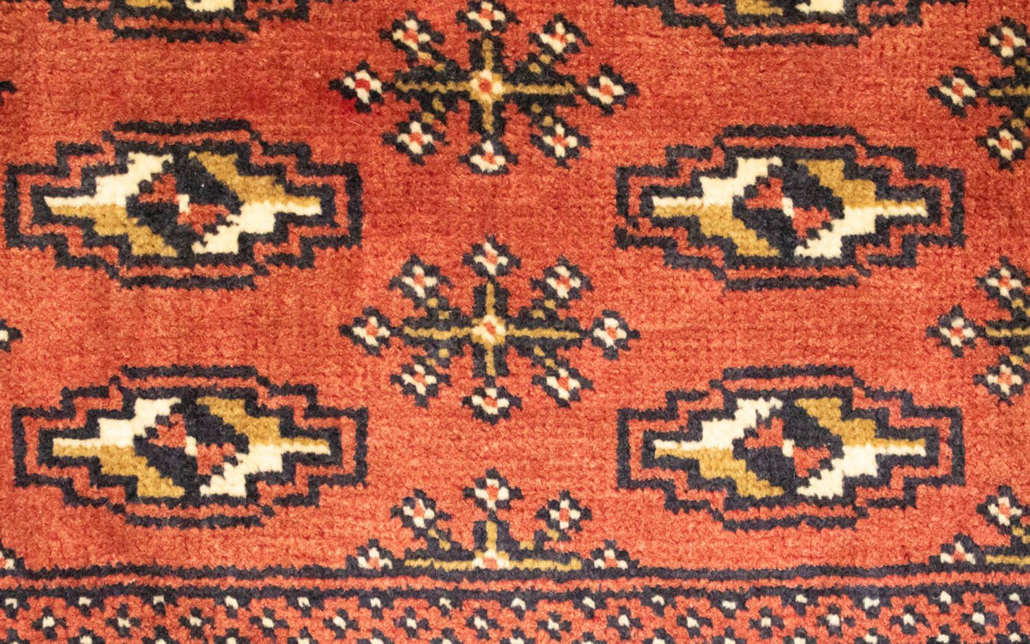 Tapis de couloir Tapis Turkaman - 100 x 50 cm - rouille