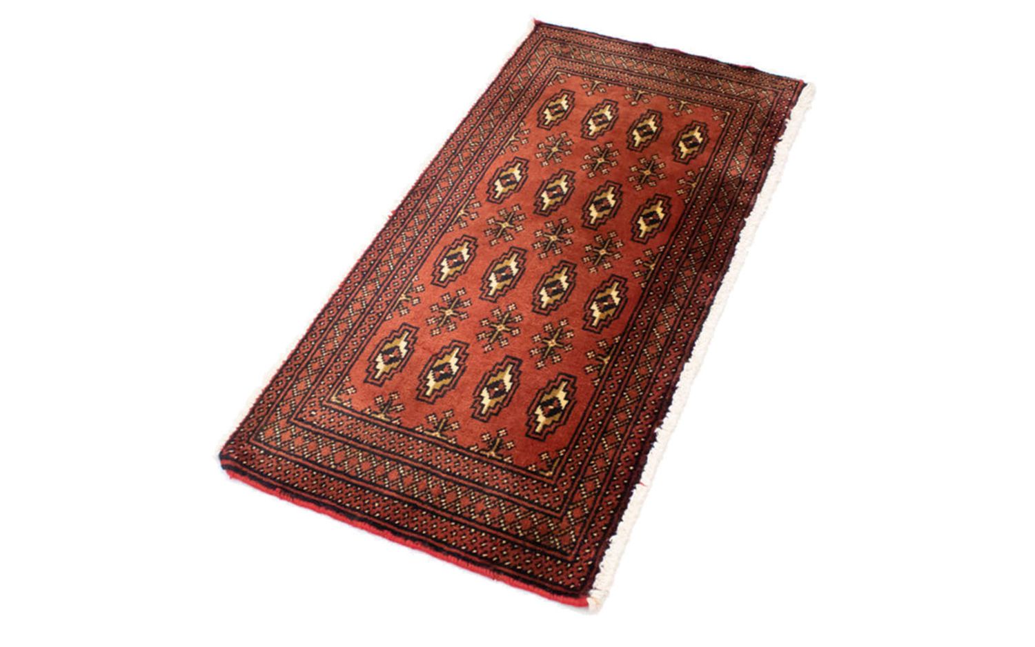 Tapis de couloir Tapis Turkaman - 100 x 50 cm - rouille