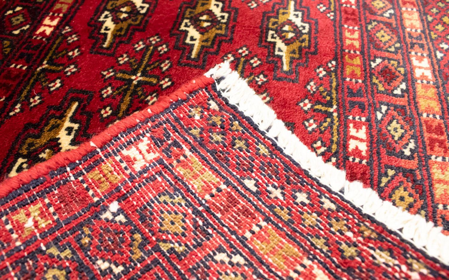 Tapis de couloir Tapis Turkaman - 100 x 50 cm - rouge