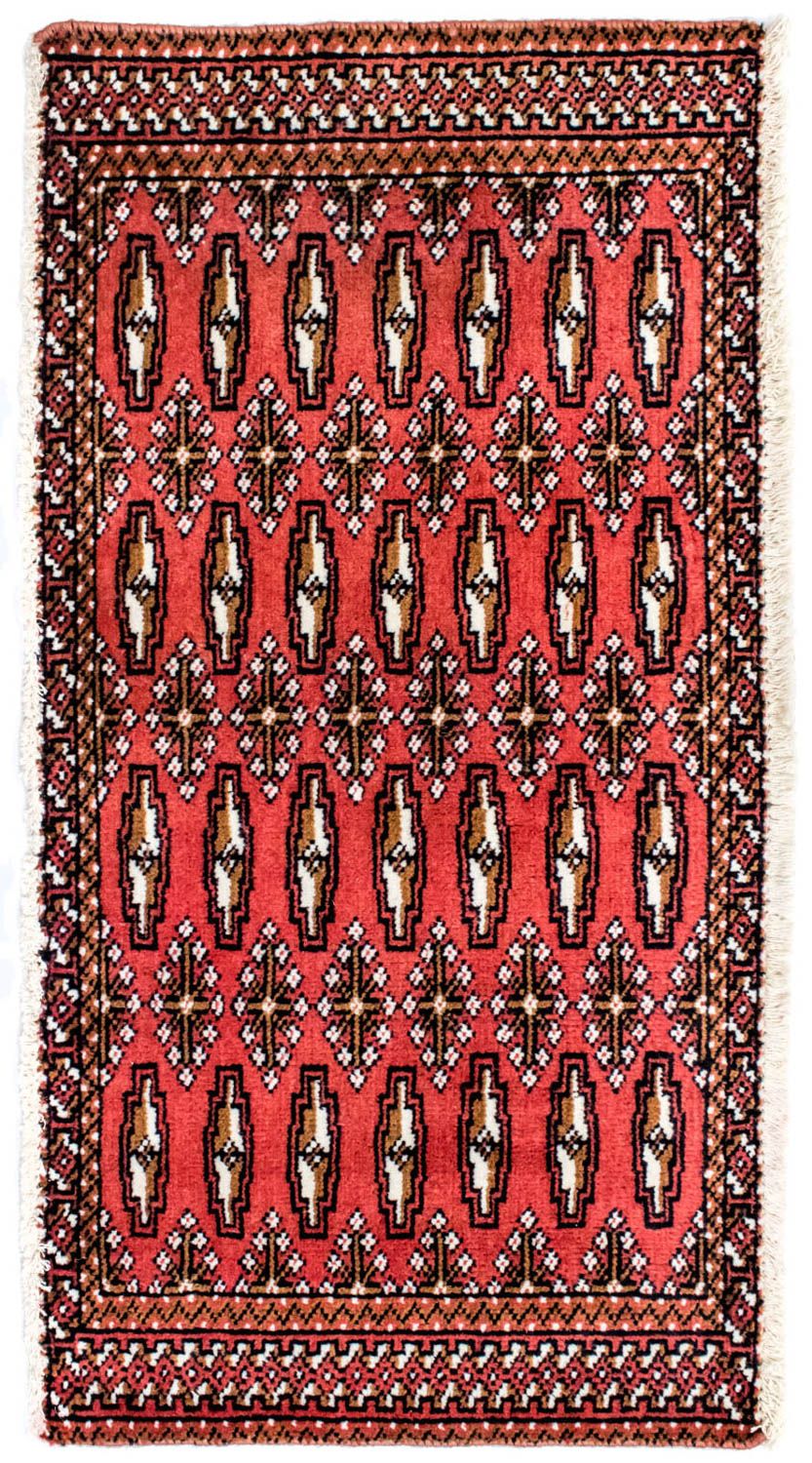 Tapis de couloir Tapis Turkaman - 100 x 50 cm - rouge