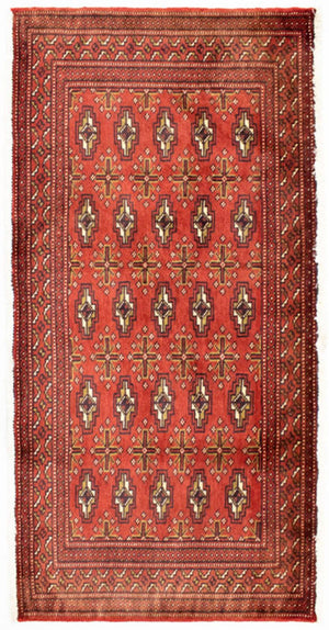 Tapis Turkaman - 130 x 60 cm - rouille