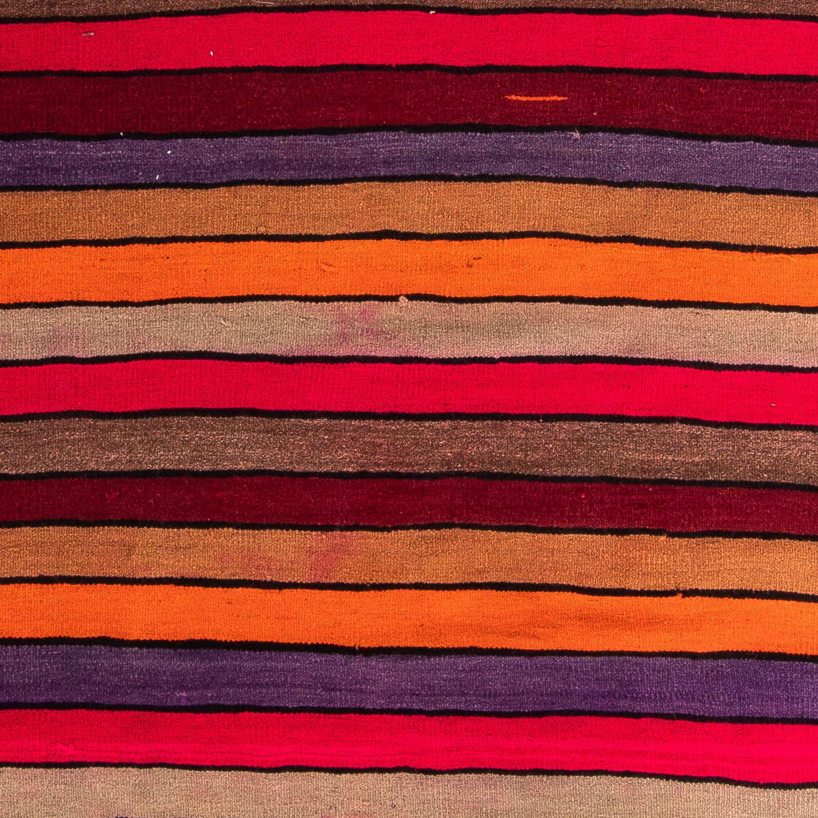 Tapis de couloir Tapis Kelim - Vieux - 355 x 125 cm - multicolore