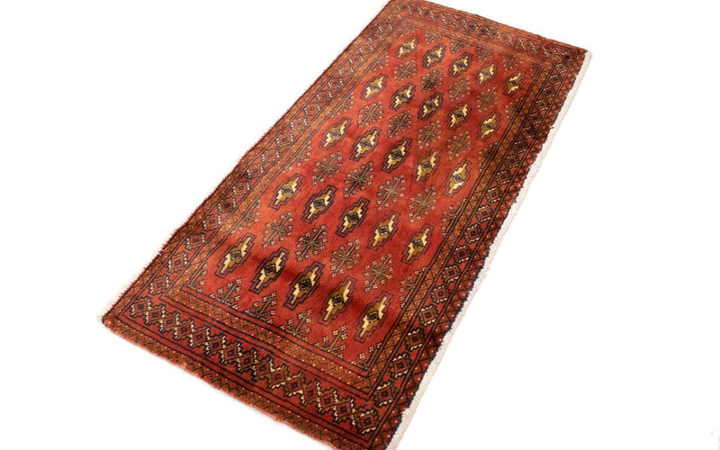 Turkaman Teppich 130 x 60 cm - rost