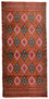 Tapis Turkaman - 130 x 60 cm - orange