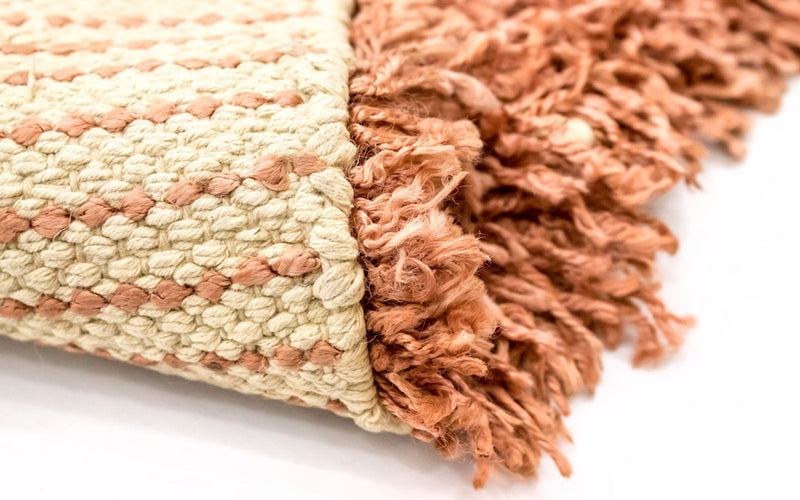 Tapis à poils longs - 332 x 178 cm - orange