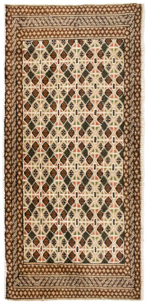 Tapis Turkaman - 130 x 60 cm - beige