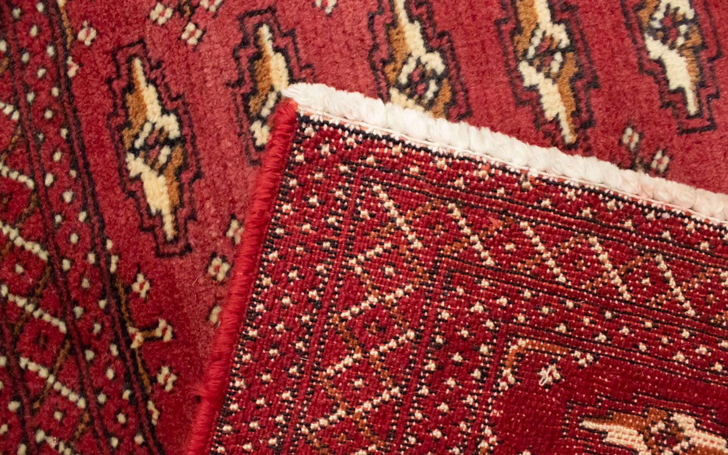 Tapis Turkaman - 130 x 60 cm - rouge