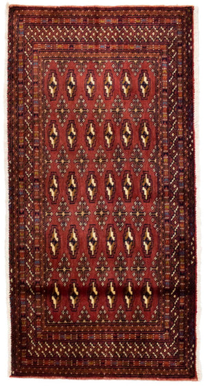 Tapis Turkaman - 130 x 60 cm - rouge