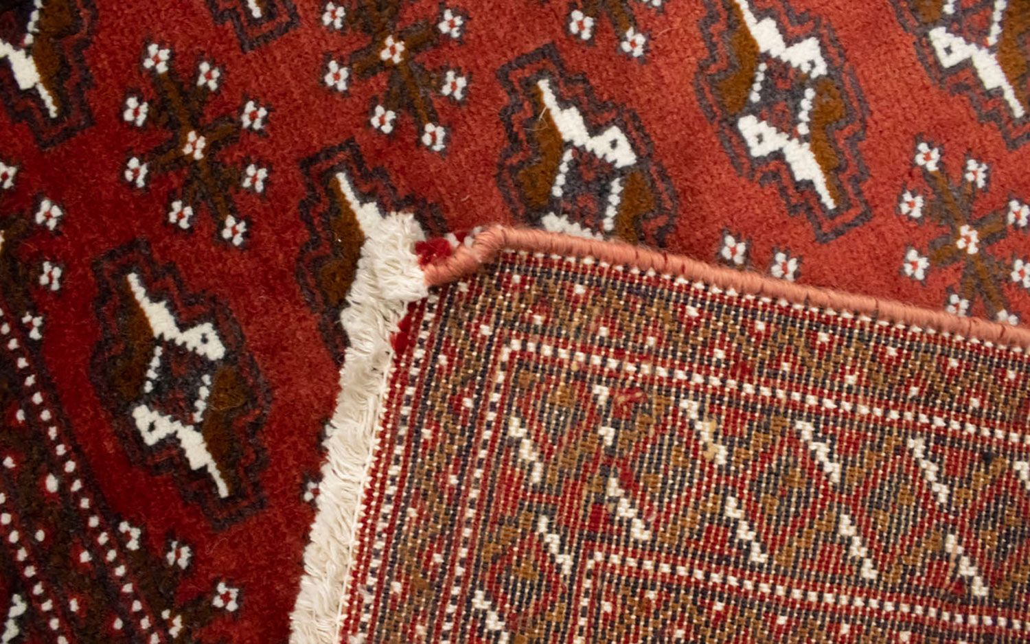 Tapis Turkaman - 130 x 60 cm - rouge