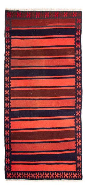Tapis de couloir Tapis Kelim - Vieux - 335 x 155 cm - multicolore