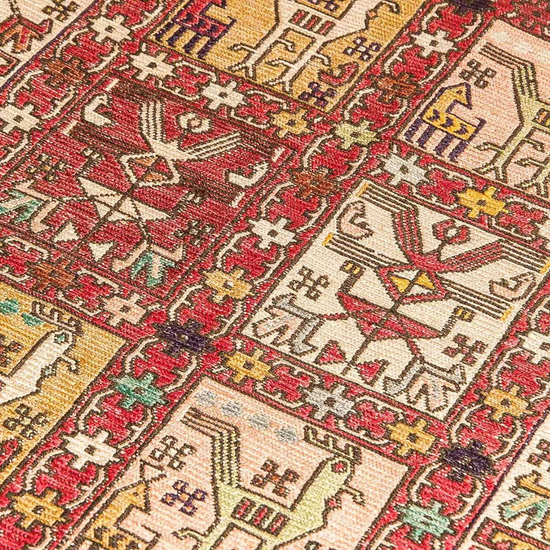 Tapis Kelim - Oriental - 97 x 75 cm - rouge