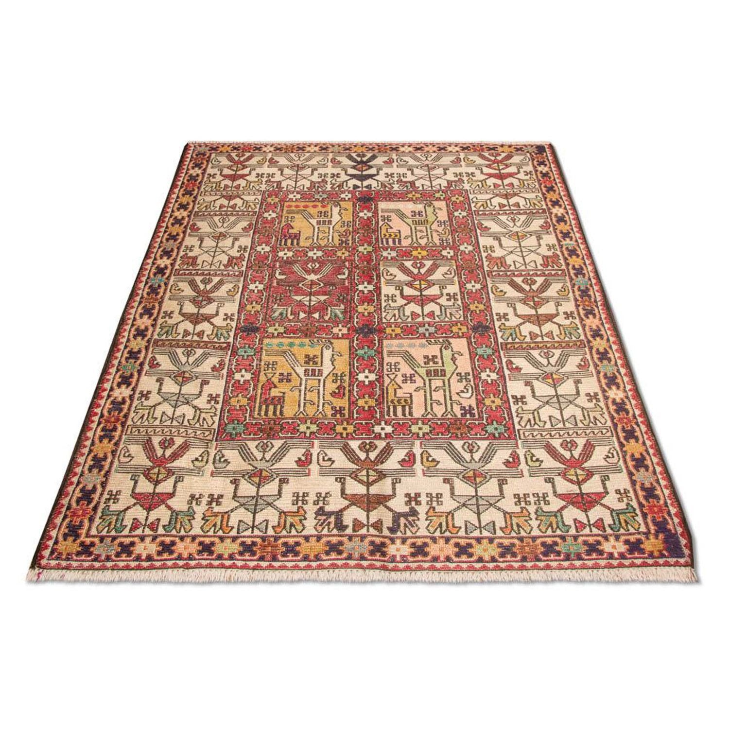 Tapis Kelim - Oriental - 97 x 75 cm - rouge