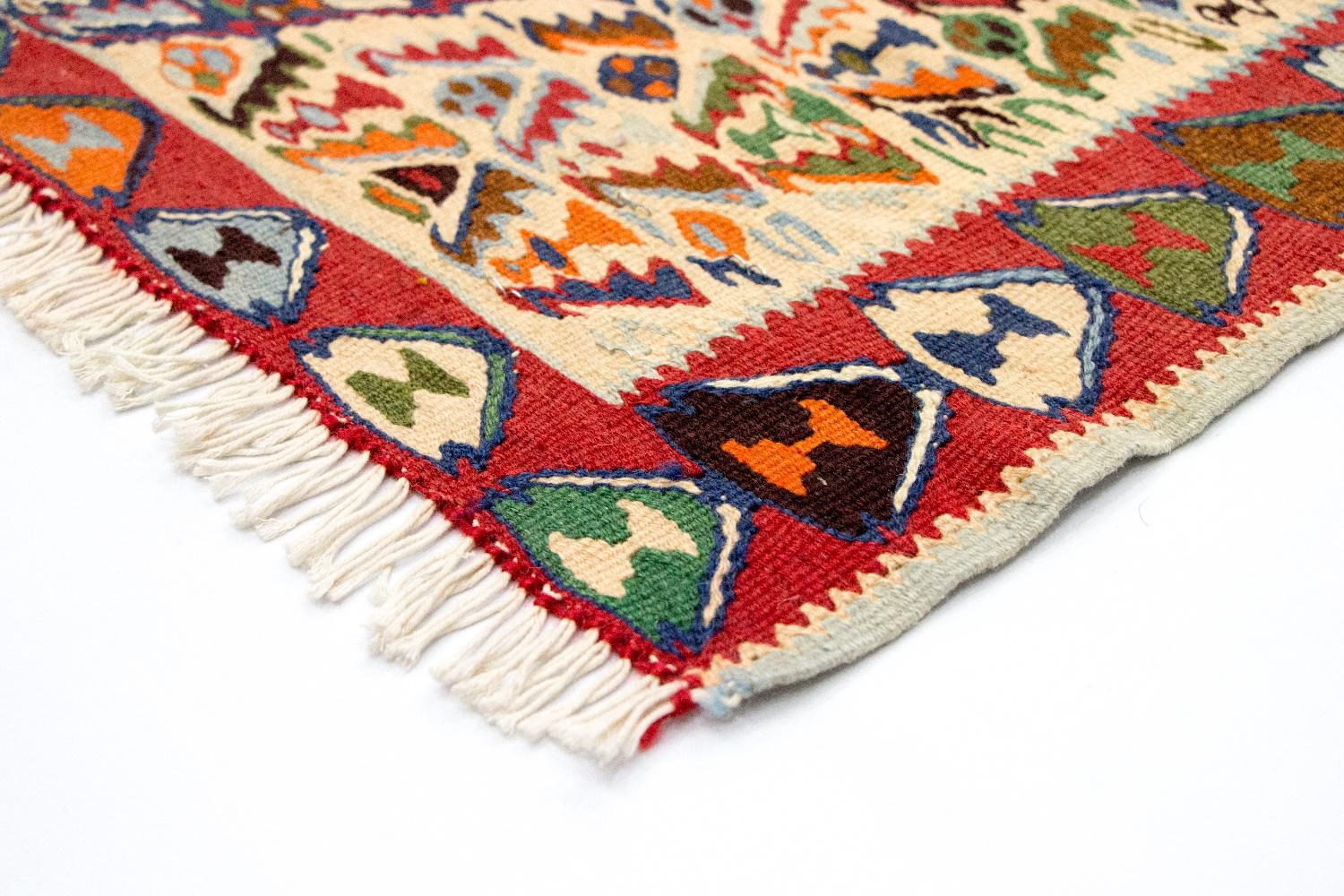 Tapis Kelim - Vieux - 153 x 119 cm - bleu