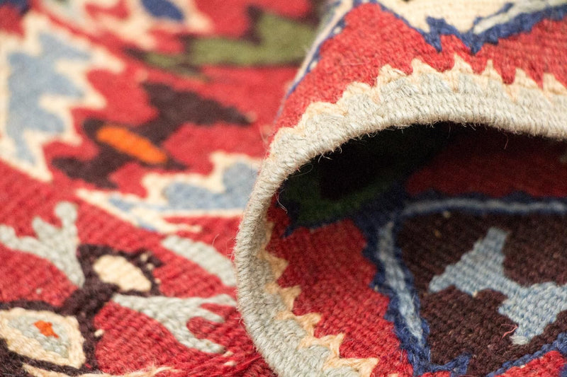 Tapis Kelim - Vieux - 153 x 119 cm - bleu