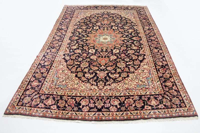 Tapis persan - Classique - 412 x 295 cm - bleu foncé
