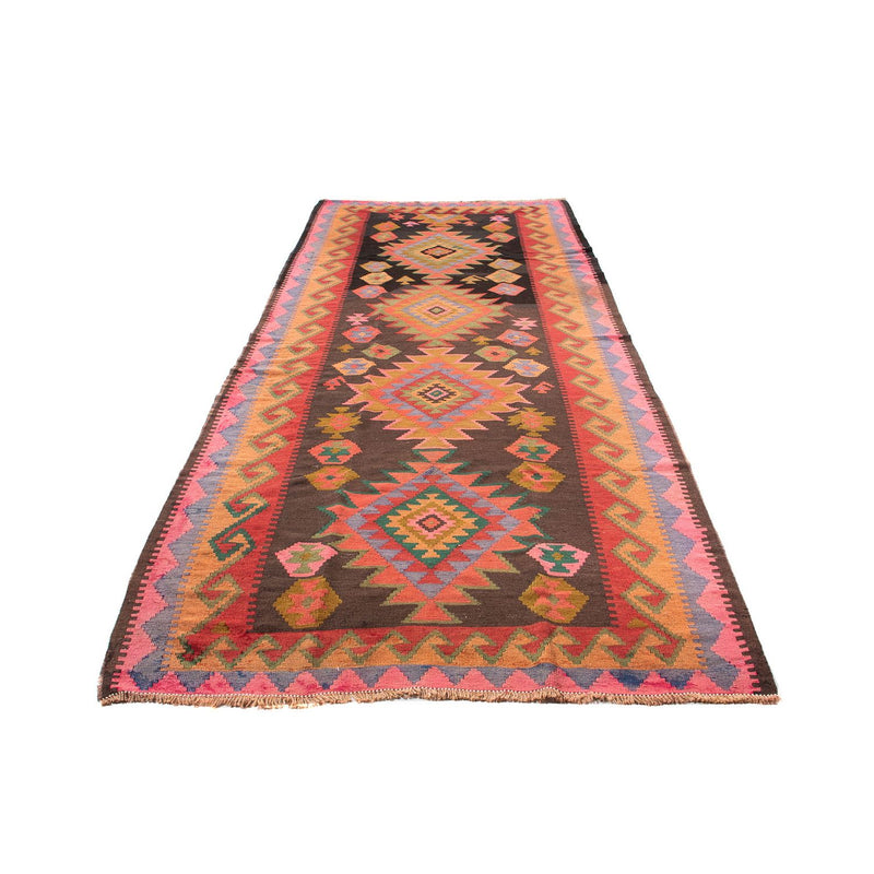 Tapis de couloir Tapis Kelim - Vieux - 330 x 155 cm - multicolore