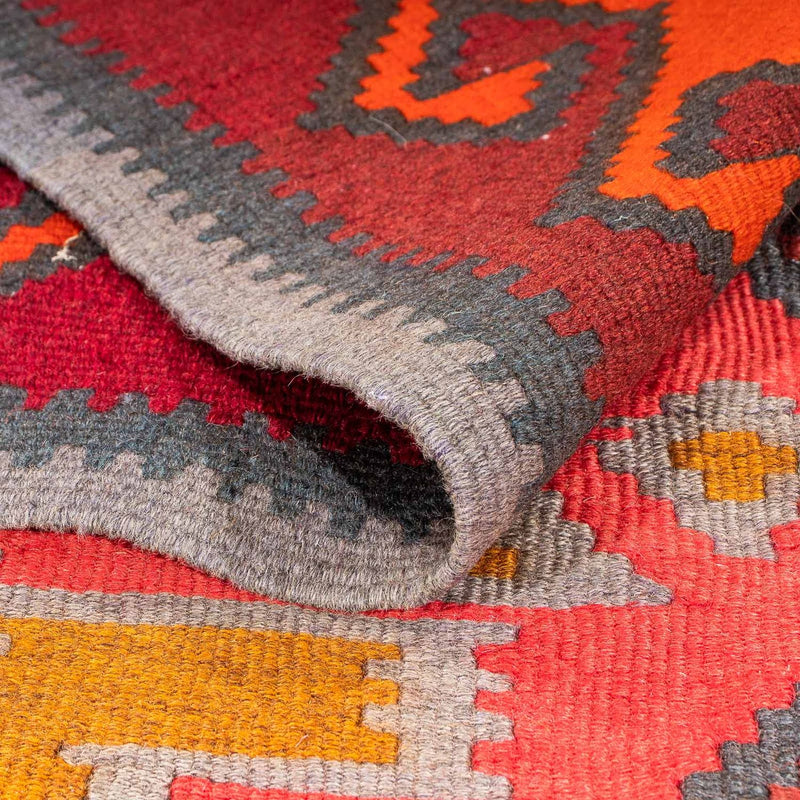 Tapis de couloir Tapis Kelim - Vieux - 325 x 140 cm - multicolore