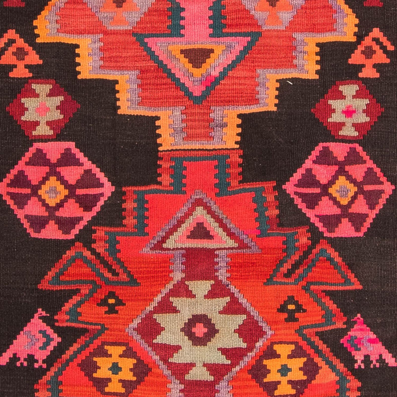 Tapis de couloir Tapis Kelim - Vieux - 335 x 150 cm - multicolore