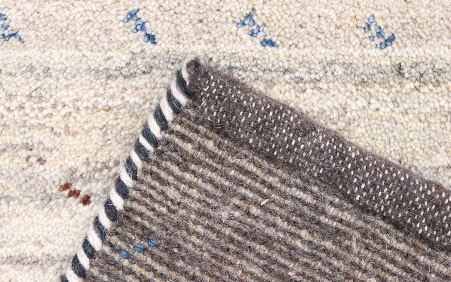 Tapis de couloir Tapis Gabbeh - Indus - 293 x 81 cm - multicolore