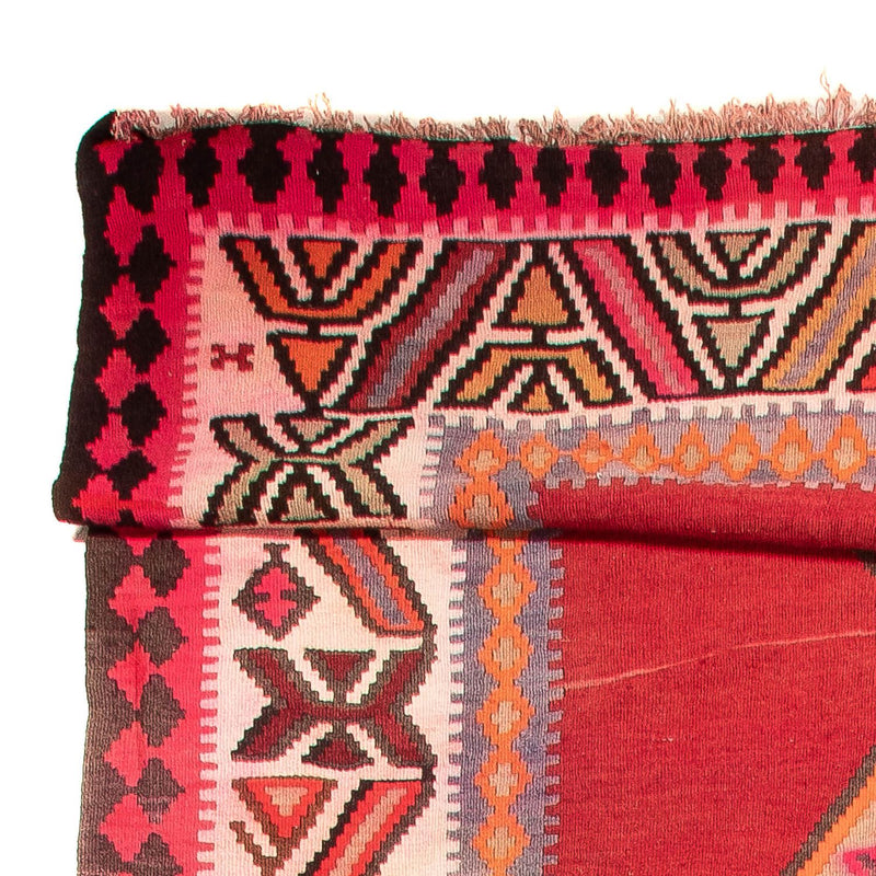 Tapis de couloir Tapis Kelim - Vieux - 490 x 190 cm - rouge
