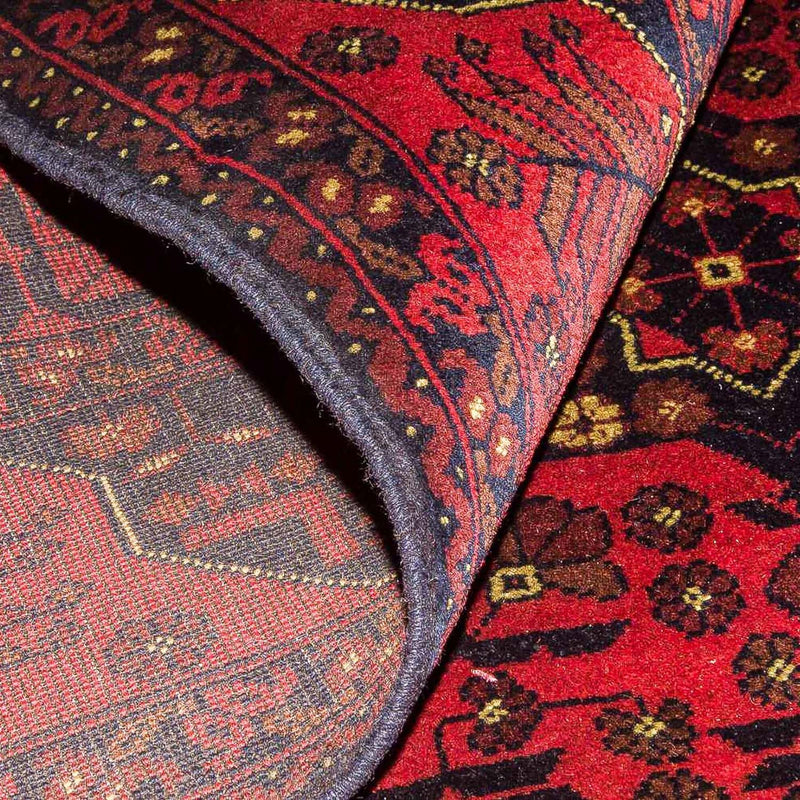 Tapis afghan - Kunduz - 196 x 124 cm - rouge