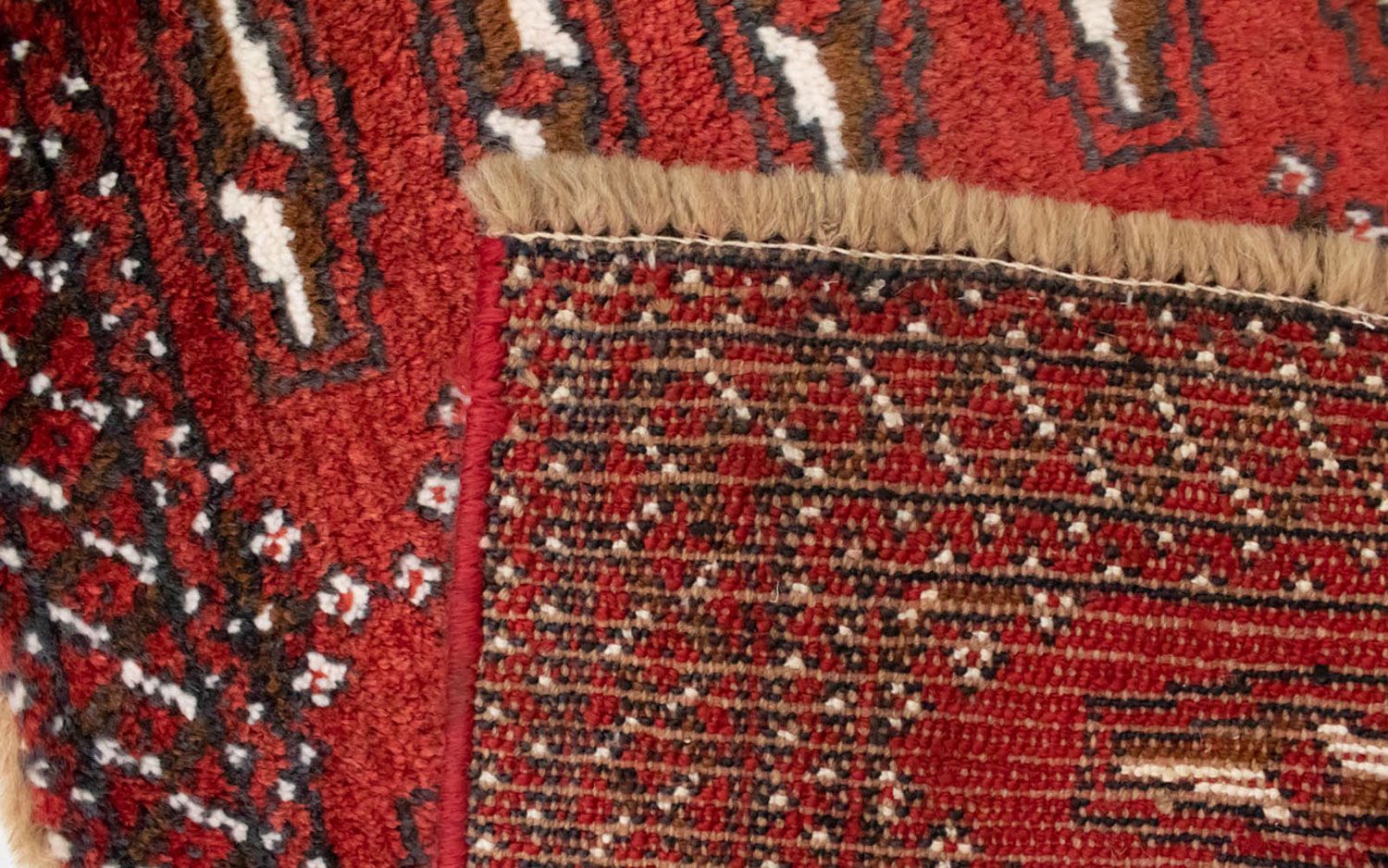 Tapis Turkaman - 130 x 60 cm - rouge