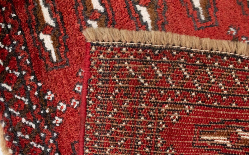 Tapis Turkaman - 130 x 60 cm - rouge